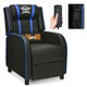Massage Gaming Recliner PU Leather Chair with Footrest & Remote product