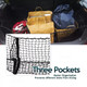 Zone Tech® 3-Pocket Car Trunk Stretchable Mesh Cargo Net, NE0001 product