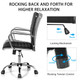 High-Back Ribbed Office Chairs with Armrests (Set of 2) product