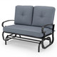 Outdoor Patio Cushioned Rocking Bench Loveseat product