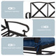 Outdoor Patio Cushioned Rocking Bench Loveseat product