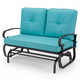 Outdoor Patio Cushioned Rocking Bench Loveseat product