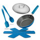 Ceramic Nonstick Stovetop Oven Frypan & Skillet with Lid & Utensils by MASTERPAN® product