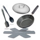 Ceramic Nonstick Stovetop Oven Frypan & Skillet with Lid & Utensils by MASTERPAN® product