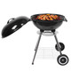 18-Inch Portable Charcoal BBQ Grill with Side Wheels product