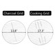 18-Inch Portable Charcoal BBQ Grill with Side Wheels product
