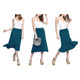 Women's Solid Lightweight Flare Midi Pull-on Skirt product