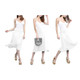 Women's Solid Lightweight Flare Midi Pull-on Skirt product