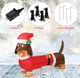 Inflatable 5-foot Christmas Dog with LED Lights product