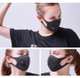 Black Washable Face Mask with Breathing Valve (2-Pack) product