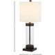 Stone & Beam® Glass Column Table Lamp with Fabric Shade product