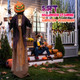 5.6-Foot Halloween Pumpkin Scarecrow, Animated product