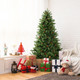 6-Foot Artificial Christmas Tree with Pine Cones & Adjustable Brightness product
