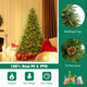 6-Foot Artificial Christmas Tree with Pine Cones & Adjustable Brightness product