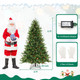 6-Foot Artificial Christmas Tree with Pine Cones & Adjustable Brightness product