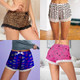 Women's Lace Trim Printed Lounge Pajama Shorts Sleepwear (4-Pack) product