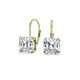 1.5 Carat CZ White Topaz Asscher-Cut Leverback Earrings product