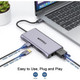 QGeeM 12-in-1 USB-C HC1203 Hub Docking Station  product