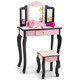 Kids' Vanity Set with Tri-Folding Mirror & Leopard Print product