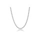 Solid 925 Sterling Silver 2.5mm Italy Diamond-Cut Rope Chain product