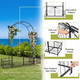 86-Inch Garden Arbor Arch Gate with Trellis Sides by Outsunny® product