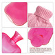 2-Liter Transparent-Pink Hot Water Bottle with Knitted Cover product