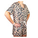 Women's Leopard Print Drawstring Top and Shorts Set product