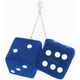 Zone Tech® Plush Fuzzy Dice For Rear View Mirror product