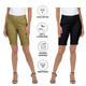 Ladies Solid Ultra-Soft Comfy Pull-On Bermuda Shorts (2-Pack) product