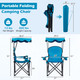 Portable Folding Beach Canopy Chair with Cupholders product