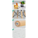 5-Piece Modern Round Dining Room Table with Solid Beech Wood Legs product