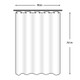 Mildew-Resistant Solid Vinyl Shower Curtain Liner with Magnets (1- or 2-Pack) product