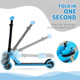 Kids' Aluminum Foldable Ride-on Kick Scooter with Adjustable Handlebar product