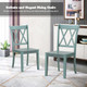 Cross Back Rubberwood Dining Room Chairs (Set of 2) product