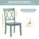 Cross Back Rubberwood Dining Room Chairs (Set of 2) product