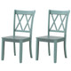 Cross Back Rubberwood Dining Room Chairs (Set of 2) product