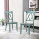 Cross Back Rubberwood Dining Room Chairs (Set of 2) product