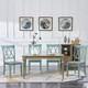 Cross Back Rubberwood Dining Room Chairs (Set of 2) product