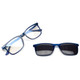 WaveBalance® Blue Light Reducing Glasses with Clip-on Sunglasses product