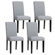 Fabric Dining Chairs with Nailhead Trim (Set of 4) product