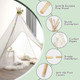 Kids' Lace Conical Tent with Colorful String Lights product