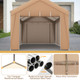 10 x 20-Foot Portable Heavy-Duty Carport with Removable Sidewalls product