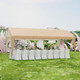 10 x 20-Foot Portable Heavy-Duty Carport with Removable Sidewalls product