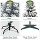4.5-Foot Pre-lit Flocked Christmas Tree product