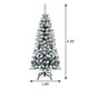 4.5-Foot Pre-lit Flocked Christmas Tree product
