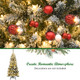 4.5-Foot Pre-lit Flocked Christmas Tree product