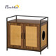PawHut Hidden Litter Box Enclosure with Adjustable Partition product
