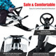 Kids' Snow Racer Sled with Steering Wheel, Brakes, & Pull Rope product