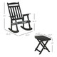 2-Piece Wood Bistro Set with Rocking Chair and Side Table product