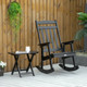 2-Piece Wood Bistro Set with Rocking Chair and Side Table product